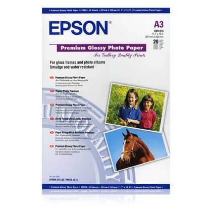 Papier Epson C13S041315 Glossy Photo A3 20 ark. 255 g/m2