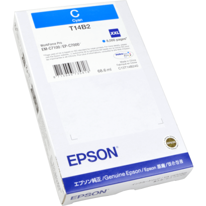 Tusz EPSON T14B2 CYAN do WorkForce Pro EM-C7100/EP-C700 C13T14B240