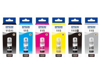 Tusz EPSON 115 Pigment Black C13T07C14A - 4